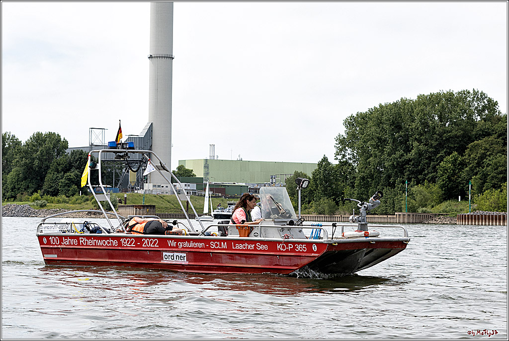 100 Jahre Rheinwoche 2022 - 1. Wettfahrt Porz - Hitdorf, 03.06.2022,